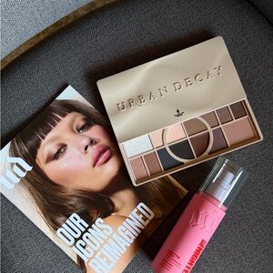 Urban Decay Eyeshadow Palette (Neutral Colors) with All Nighter Setting Spray